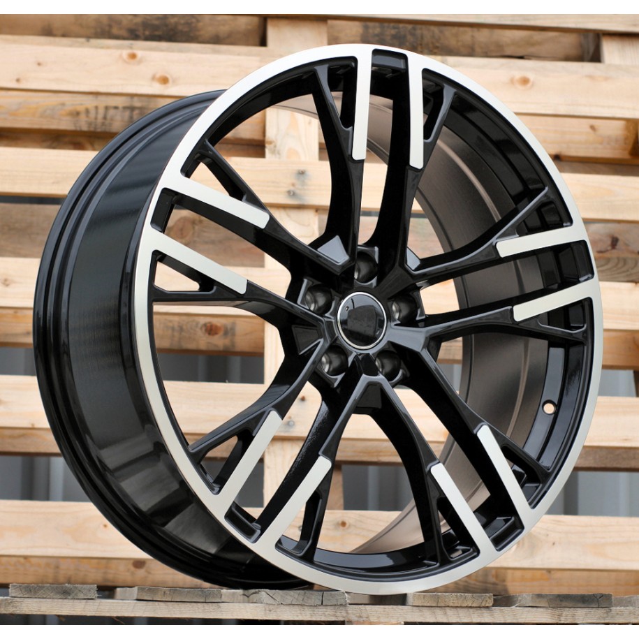 R21x9  5X112  ET  30  66.45  F726  (FB726)  Black Polished (MB)  For AUD  (Z6)  (HYBRID FORGED)