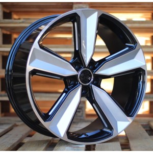 R21x9  5X112  ET  31  66.5  A5470  Black Polished (MB)  For AUD  (K4+P)  (MILLING)