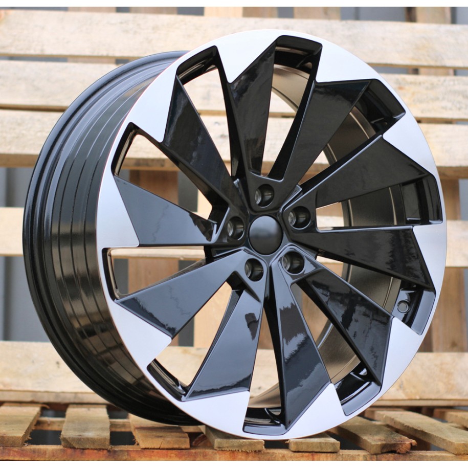 R21x9  5X112  ET  42  57.1  I1141  Black Polished (MB)  For SKODA  (K7)  (Enyaq (Front+Rear))