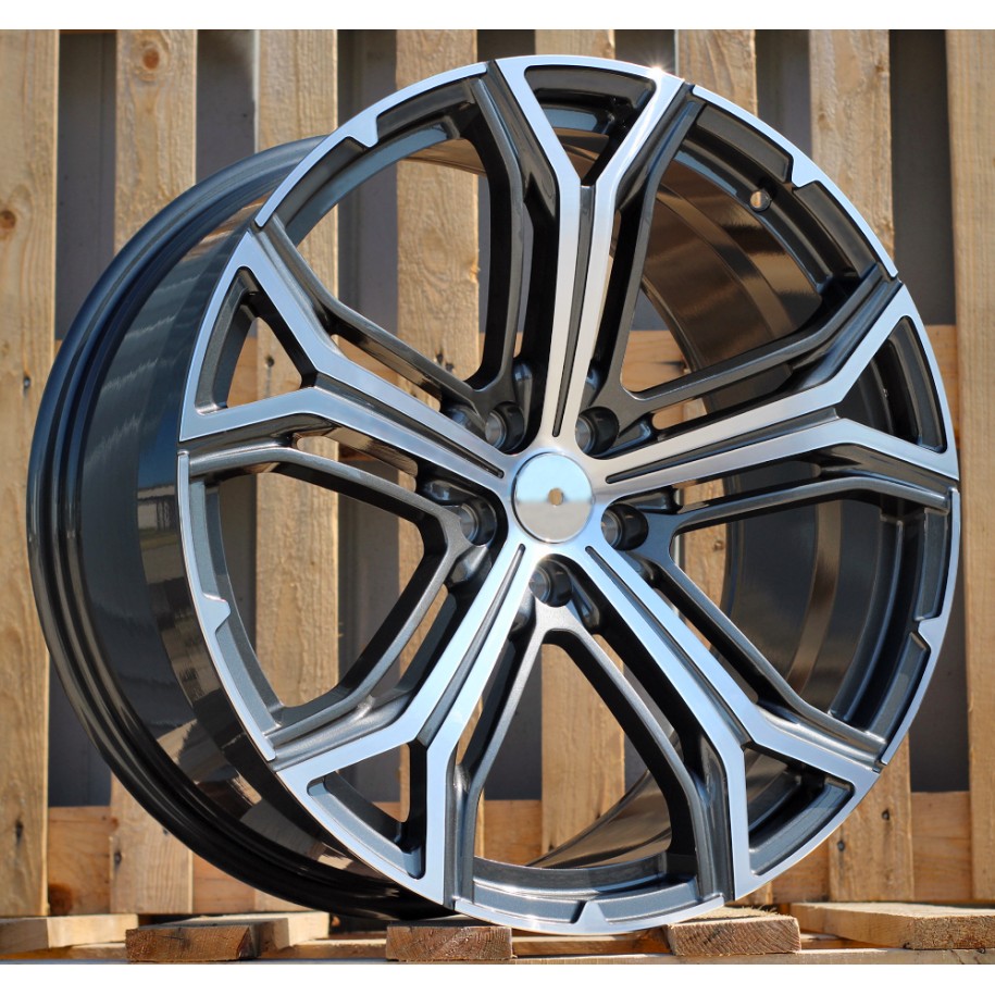 R21x9  5X114.3  ET  35  67.1  BFMS3  (FB0285)  Grey Polished (MG)  For MASER  (K7)  (FORGED Maserati (Rear+Front))