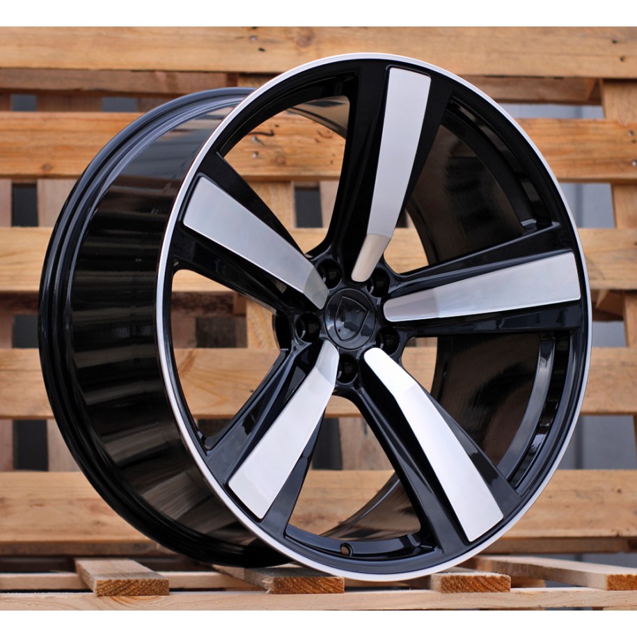 R21x9.5  5X112  ET  26  66.5  3S1239  Black Polished (MB)  For PORCH  (K4)  (HYBRID FORGED (Rear+Front))