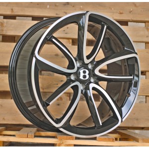 R21x9.5  5X112  ET  41  57.1  FB0493  Black Polished (MB)  For BENTL  (K7)  (FORGED)