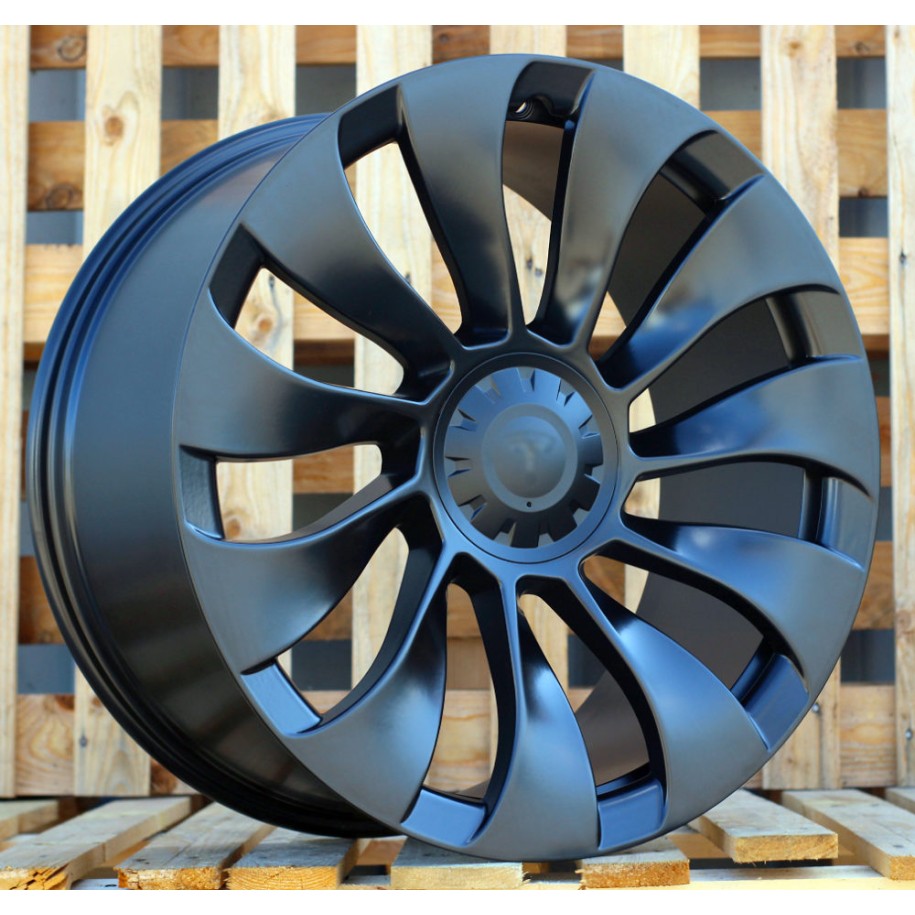R21x9.5  5X114.3  ET  40  64.1  YS214  (BY1798)  Black Half Matt (BLHM)  For TESLA  (P)  (Model Y (Rear+Front))