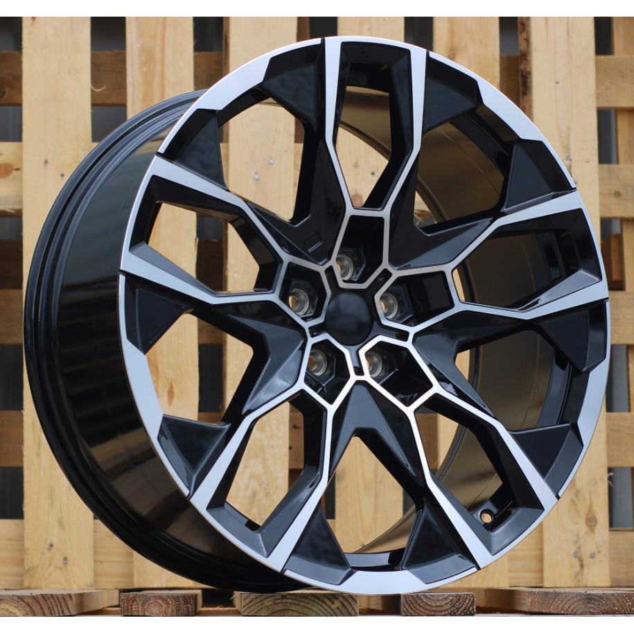 R21x9.5  5X120  ET  26  66.5  I5592  Black Polished (MB)  For BMW  (P1)  (XM G09)