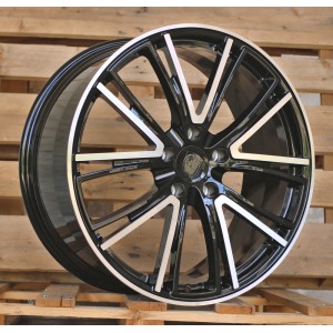 R21x9.5  5X130  ET  61  71.6  CQRGW1058  (FB0618J)  Black Polished (MB)  For PORCH  (K7)  (FORGED (Rear+Front))