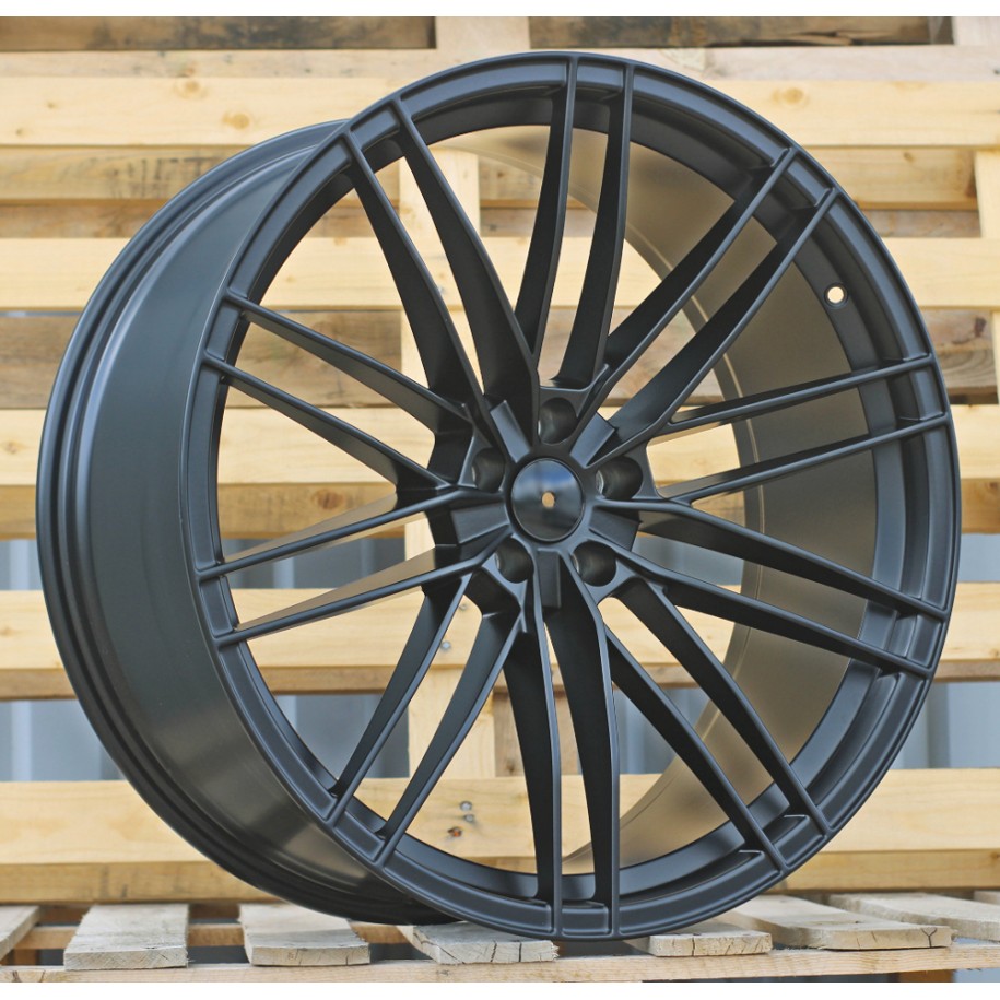 R22x10  5X112  ET  18  66.5  F1995  (FBX001)  Black Half Matt (BLHM)  For AUD  (P1+Z6)  (HYBRID FORGED ABT Style)