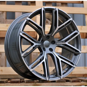 R22x10  5X112  ET  18  66.5  HF736  Grey Polished (MG)  For AUD  (Z5)  (HYBRID FORGED New Model)
