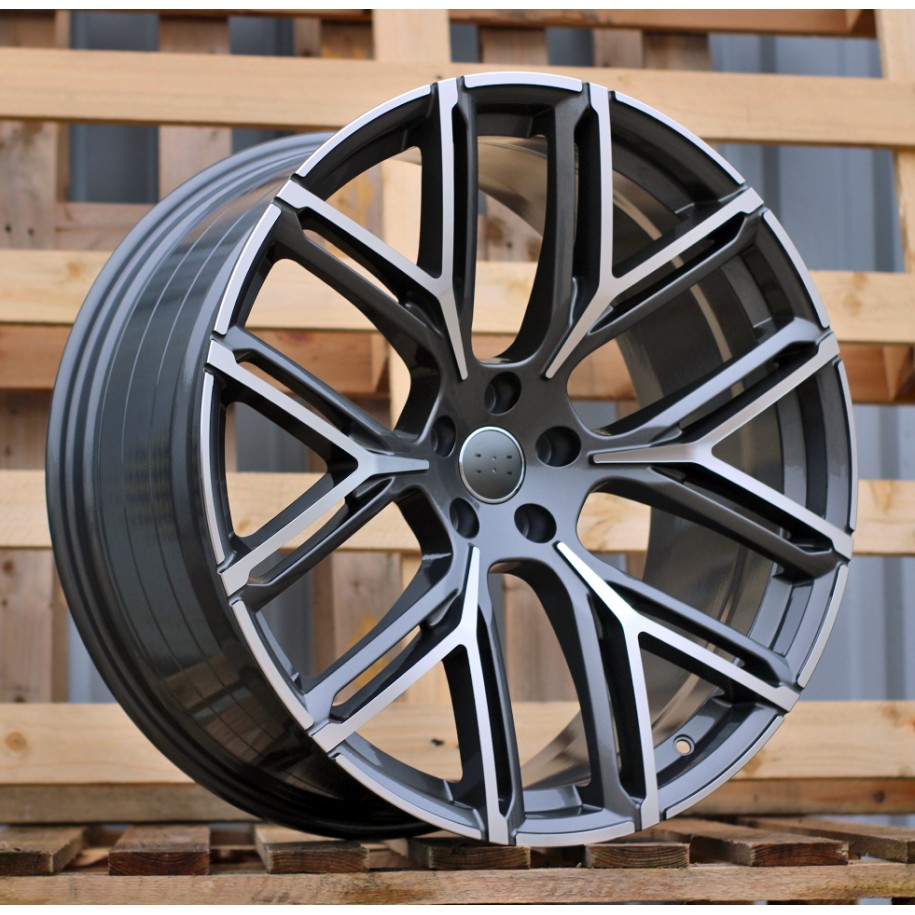 R22x10  5X112  ET  18  66.5  HF736  Grey Polished (MG)  For AUD  (Z5)  (HYBRID FORGED New Model)