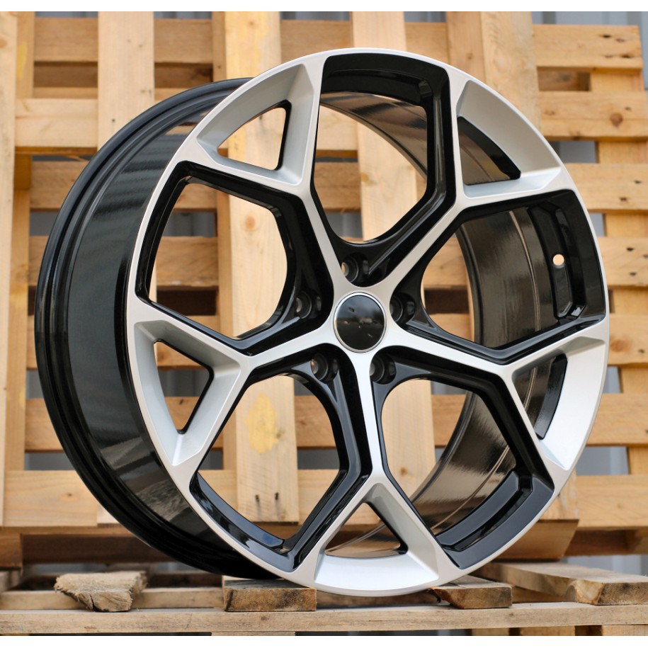R22x10  5X112  ET  19  66.5  I5598  (FBX112)  Silver Shining+Black (SSBL)  For AUD  (A+Z5)  (HYBRID FORGED)
