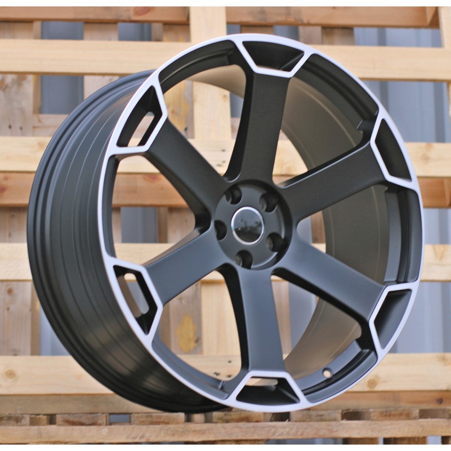 R22x10  5X112  ET  20  66.5  YF6149  Satin Black (SB)  For AUD  (K7)  (HYBRID FORGED)