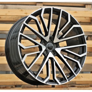 R22x10  5X112  ET  26  66.5  3S1261  (HA0039)  Black Polished (MB)  For AUD  (K8)  (HYBRID FORGED)
