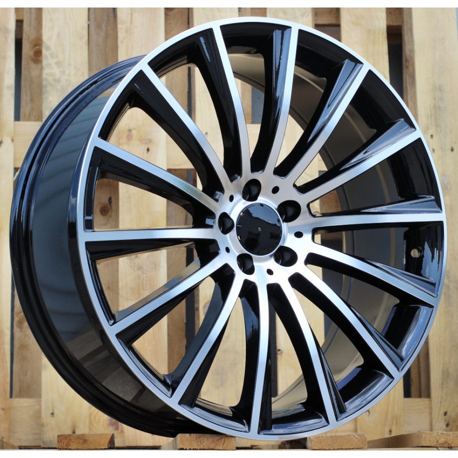 R22x10  5X112  ET  40  66.6  B1048  Black Polished (MB)  For MER  (Z2)  ((AKC 160 Eur))