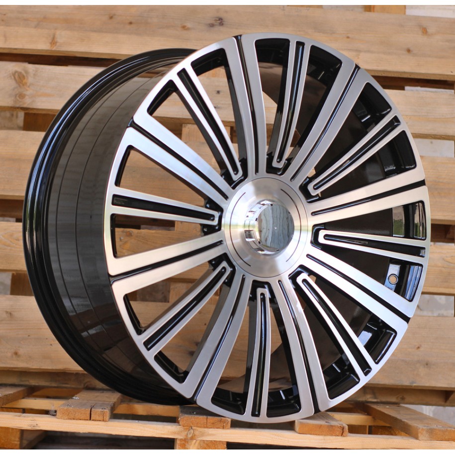 R22x10  5X112  ET  40  66.6  TX139A  Black Polished (MB)  For MER  (K7)  (FORGED Maybach Rear+Front)