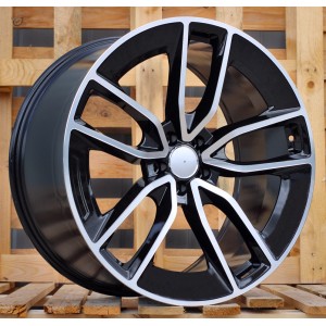 R22x10  5X112  ET  45  66.6  B5949  (H3489F)  Black Polished (MB)  For MER  (Z7)  (HYBRID FORGED New GLS (Rear+Front))