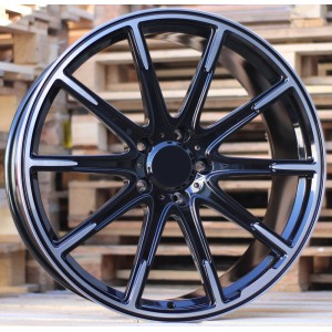 R22x10  5X130  ET  30  84.1  FMB23  (FB0176P)  Black Polished (MB)  For MER  (K7)  (FORGED Brabus G Class)