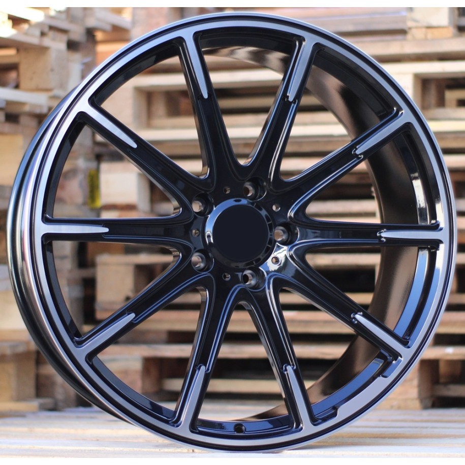 R22x10  5X130  ET  30  84.1  FMB23  (FB0176P)  Black Polished (MB)  For MER  (K7)  (FORGED Brabus G Class)