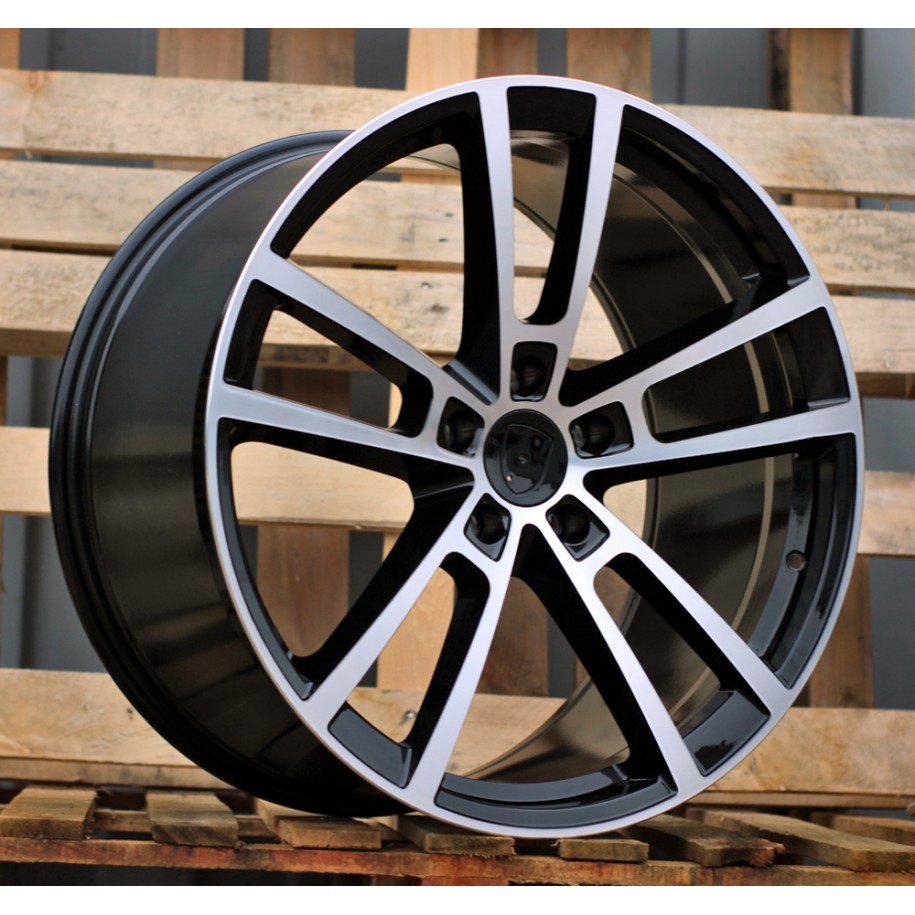 R22x10  5X130  ET  48  71.6  I3081F  Black Polished (MB)  For PORCH  (Z5)  (HYBRID FORGED Rear+Front)