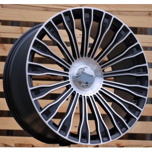 R22x10.5  5X112  ET  38  66.6  I0313  Black Polished (MB)  For MER  (Z6+Z5)  (Front+Rear)