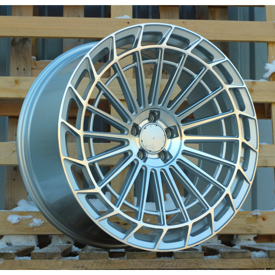 R22x10.5  5X112  ET  43  66.6  FBX162  (FB780)  Machined Silver (MS)  For MER  (Z6)  (Rear+Front)