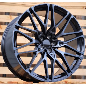 R22x10.5  5X112  ET  43  66.6  B5771  (IN0295)  Black+Tinted Face (BLTF)  For BMW  (Z5+K7)  (Rear+Front)