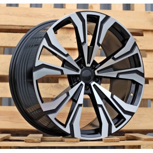 R22x10.5  5X112  ET  43  66.6  FBX307  Black Polished (MB)  For BMW  (Z5)  (HYBRID FORGED New X7 Rear+Front)