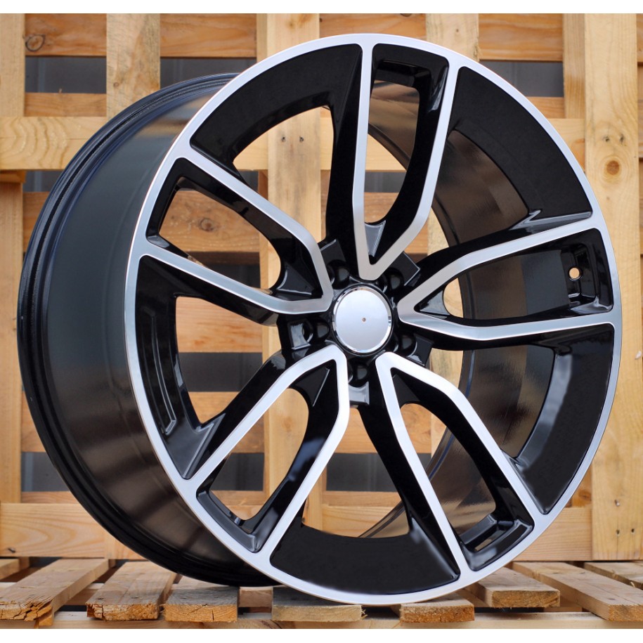 R22x11.5  5X112  ET  53  66.5  B5949  (H3489F)  Black Polished (MB)  For MER  (Z7)  (HYBRID FORGED New GLE (Rear+Front))