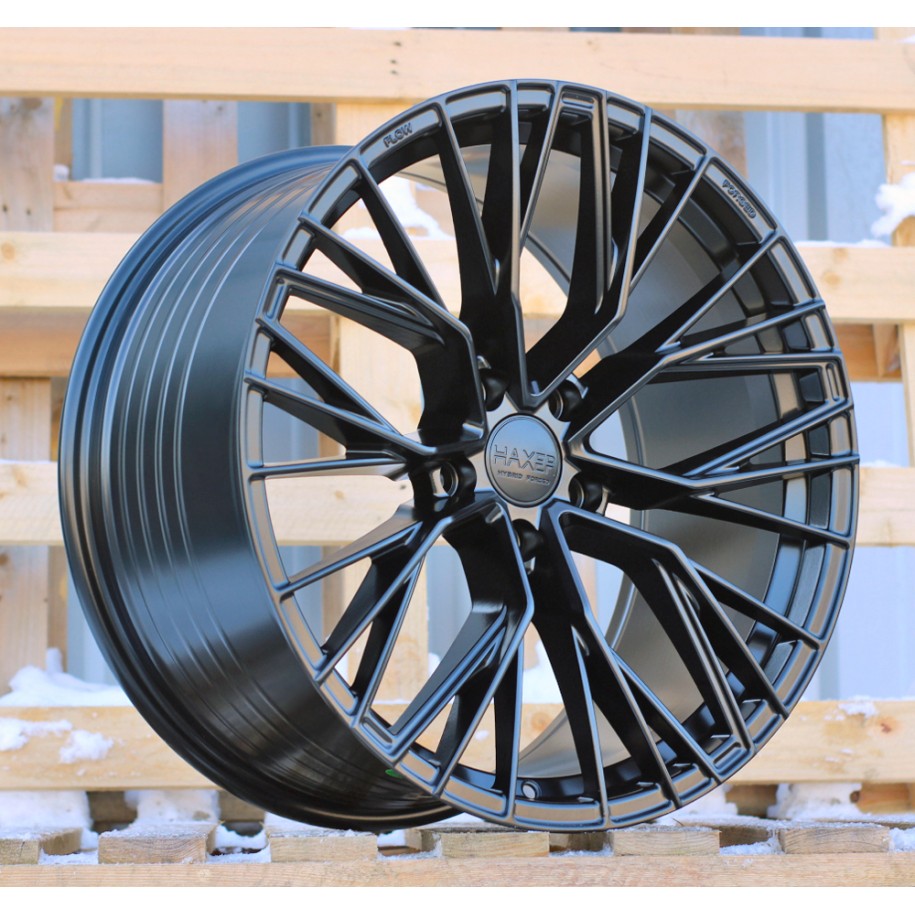 R22x9  5X112  ET  30  66.5  HX024F  (FBX456)  Black Half Matt (BLHM)  For HAXER  (Z6)  (HYBRID FORGED Rear+Front)
