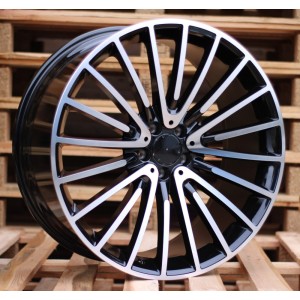 R22x9  5X112  ET  32  66.6  MR532  (IN0235)  Black Polished (MB)  For MER  (K7+P1)  (REAR+FRONT)