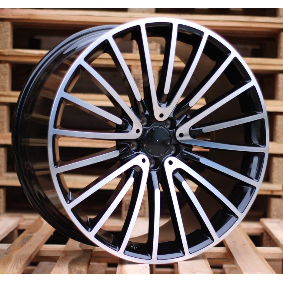 R22x9  5X112  ET  32  66.6  MR532  (IN0235)  Black Polished (MB)  For MER  (K7+P1)  (REAR+FRONT)