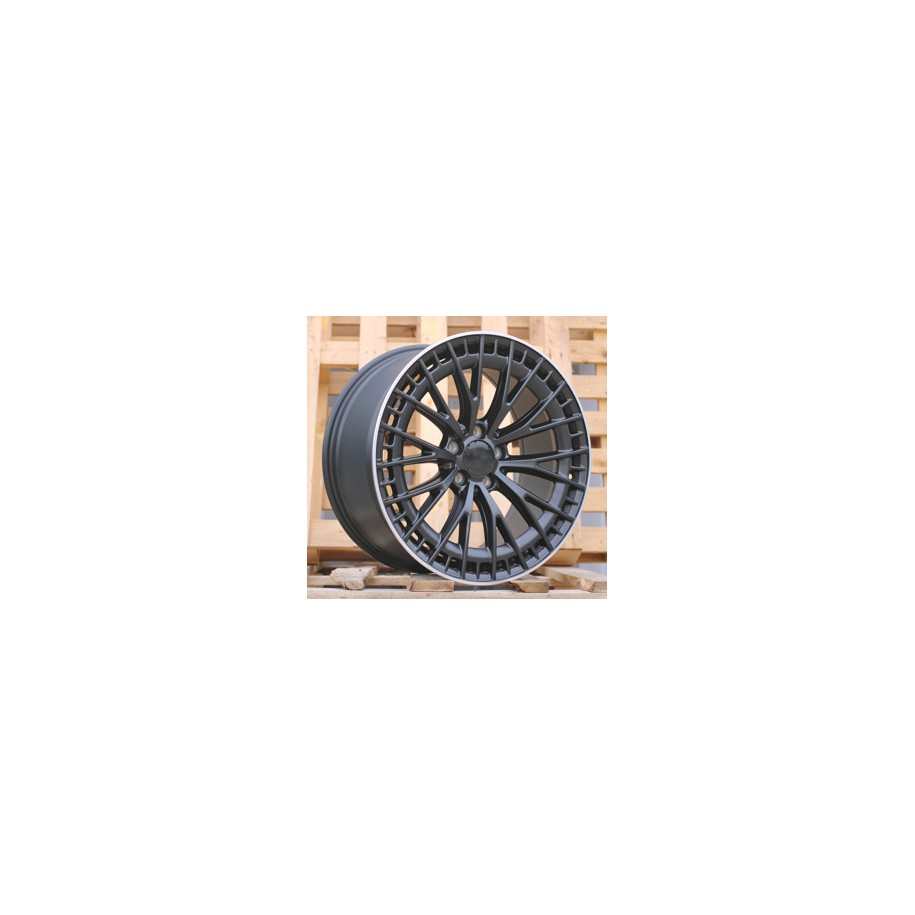 R22x9  5X112  ET  40  66.6  B1877  Black Polished (MB)  For MER  (Z1)  (Rear+Front)