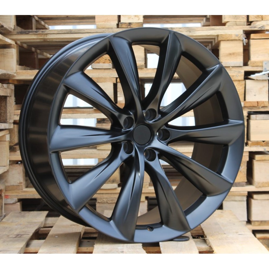 R22x9  5X120  ET  35  64.1  B1469  Black Half Matt (BLHM)  For RACIN  (P)  ((Rear+Front) TESLA Model S)