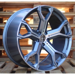 R22x9.5  5X112  ET  37  66.6  B5498  (BYD1538)  Grey Polished Half Matt (MGHM)  For BMW  (K3)  ((MGMF))