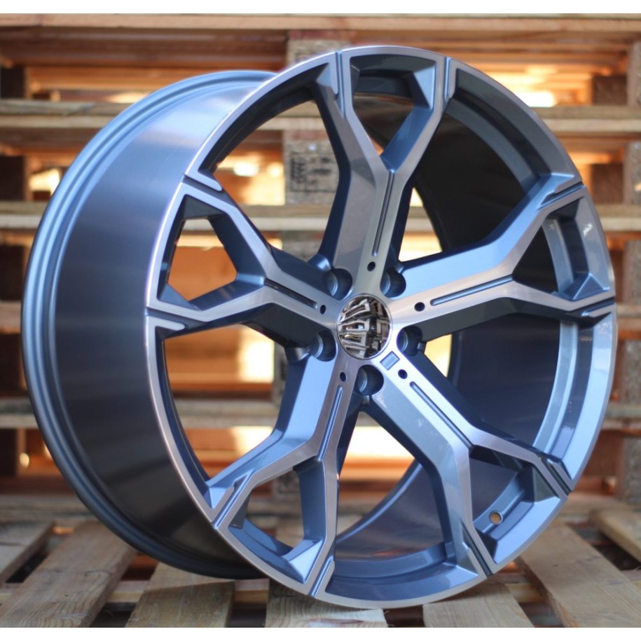 R22x9.5  5X112  ET  37  66.6  B5498  (BYD1538)  Grey Polished Half Matt (MGHM)  For BMW  (K3)  ((MGMF))