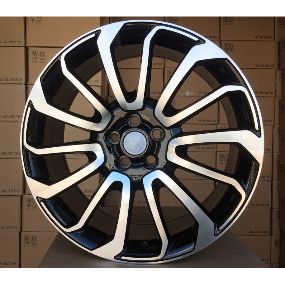 R22x9.5  5X120  ET  45  72.6  BY959  (FBX196)  Black Polished (MB)  For LAND  (Z6)  (HYBRID FORGED)