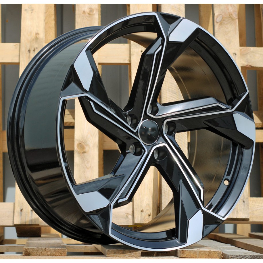 R23x10  5X112  ET  20  66.5  Y1201  (FBX150)  Black Polished (MB)  For AUD  (K7)  (HYBRID FORGED)