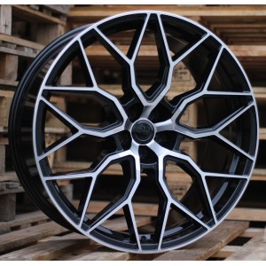 R23x10.5  5X112  ET  25  66.5  B1604  Black Polished (MB)  For RACIN  (Z4)  (STYLE VOSSEN)