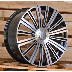 R23x11  5X112  ET  47  66.6  FB0620P  Black Polished (MB)  For MER  (K7)  (FORGED (Rear+Front))