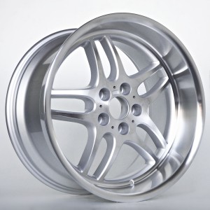 Ratlankis Aiden 10X19 5X120 ET20 74,1 Silver Polished Lip and Face