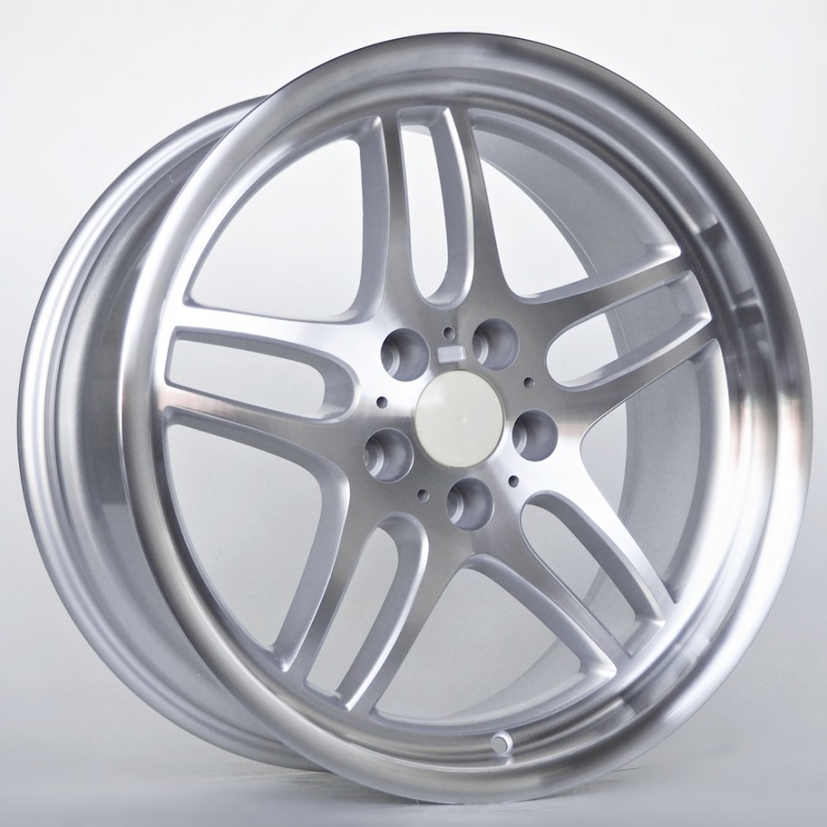Ratlankis Aiden 8,5X19 5X120 ET15 74,1 Silver Polished Lip and Face