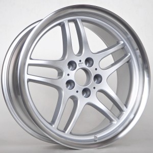 Ratlankis Aiden 9X17 5X120 ET25 74,1 Silver Polished Lip