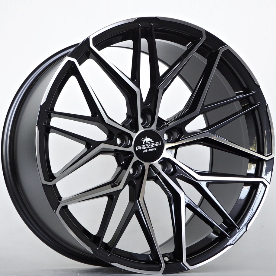 Ratlankis Forzza Stone 10,5X20 5X112 ET40  66,56 Black Magic Face Polished