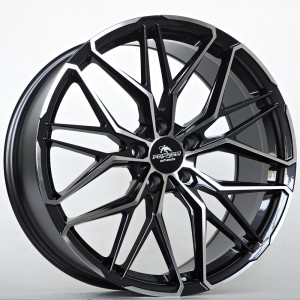 Ratlankis Forzza Stone 8,5X20 5X112 ET25  66,56 Black Magic Face Polished