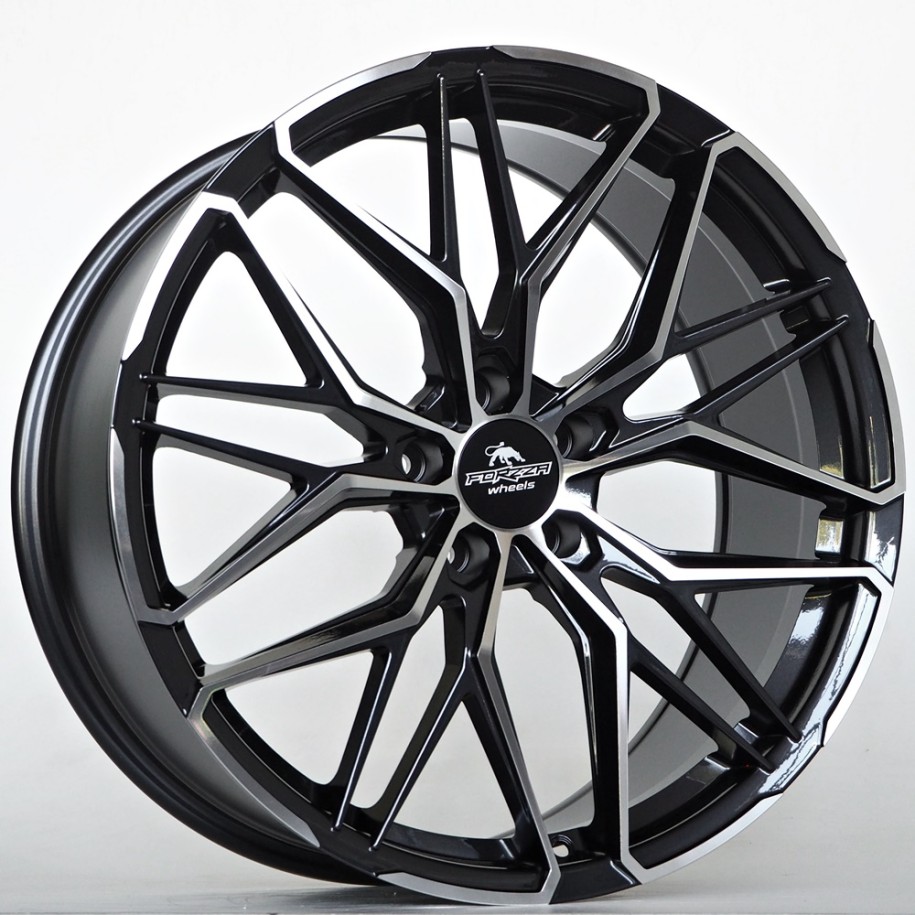 Ratlankis Forzza Stone 8,5X20 5X112 ET25  66,56 Black Magic Face Polished