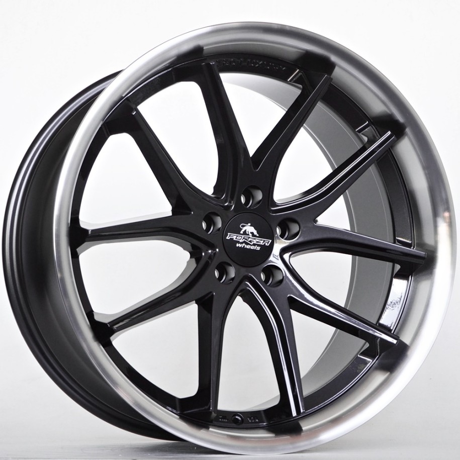 Ratlankis Forzza Storm 10,5X20 5X120 ET38 72,56 Black Magic Lip Polished