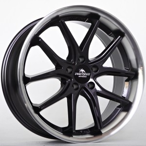 Ratlankis Forzza Storm 8,5X19 5X112 ET25 66,45 Black Magic Lip Polished