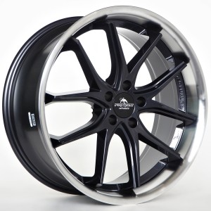 Ratlankis Forzza Storm 9X20 5X120 ET30 72,56 Black Magic Lip Polished