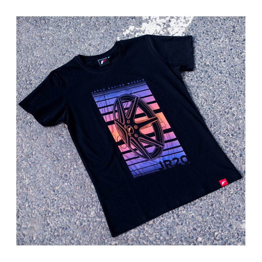 JR Men's T-Shirt JR-20 Face Black Size S