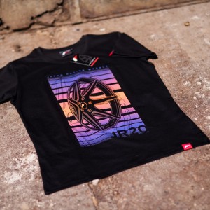 JR Men's T-Shirt JR-20 Face Black Size S