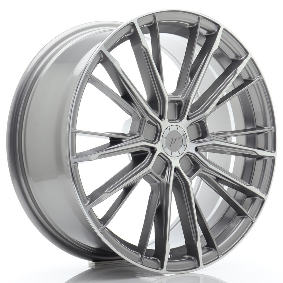 JR Wheels JR52 18x8 ET20-45 5H BLANK Titanium Machined Face