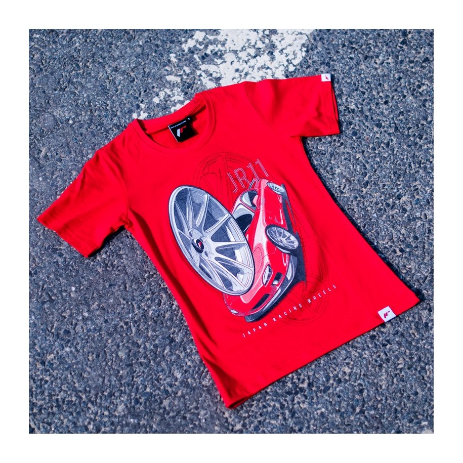 JR Women's T-Shirt JR-11 Car Red Size S